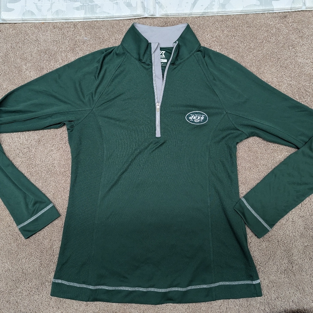 New York Jets Quarter Zip Womens Pullover
